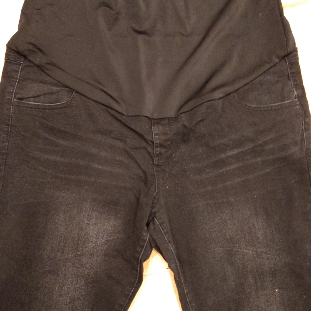 XXL Thyme maternity pregnancy black skinny jeans